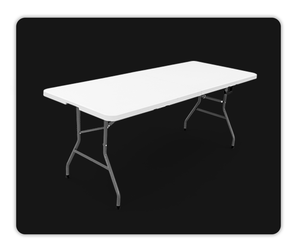 6ft Plastic Folding Tables