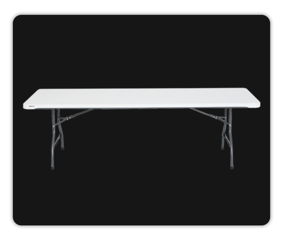 8ft Plastic Folding Tables